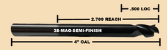 3/8' CNC and Hand Milling End Mill For The Magwell AR15/AR10 Lower Receivers