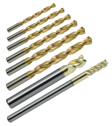 80% Ar-15 Lower Receiver Tool Kits - 1/4"- 3 Flute - 3/4" LOC - 4" OAL - ZrN Coated 80% AR15-AR10 Lower Receiver Jig End Mill