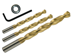 Drill Bit Kit - 1/4"- 3 Flute - 3/4" LOC - 4" OAL - ZrN Coated 80% AR15-AR10 Lower Receiver Jig End Mill